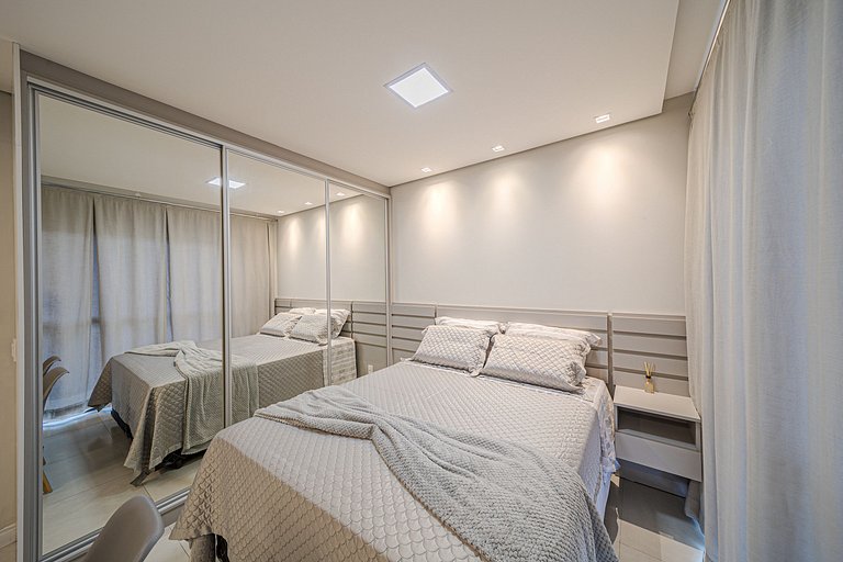Design e conforto com vista para as montanhas