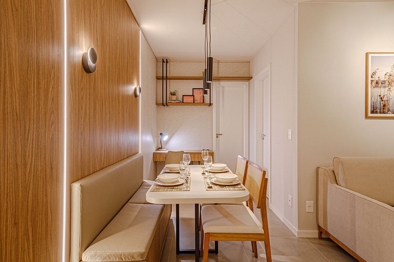 Moderno, aconchegante e muito bem localizado