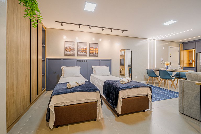 Moderno, completo e acolhedor em ótima localização