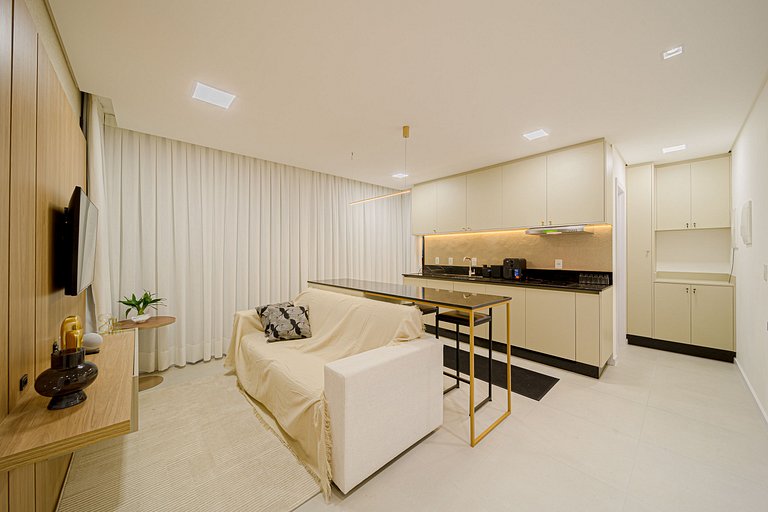 505 - Apartamento novo e moderno, desfrute desta da privacid