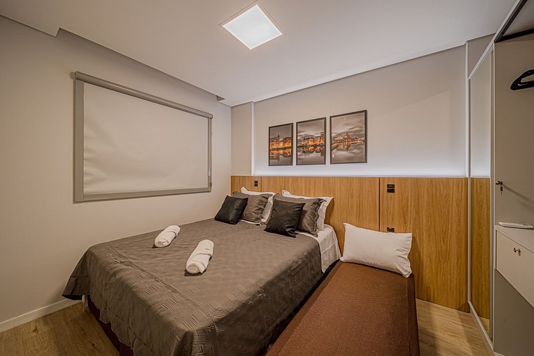 Cama queen ou 2 de solteiro, você escolhe MIN502