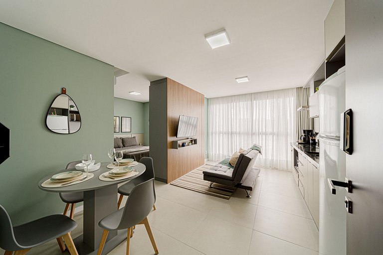 Prático, moderno e completo em ótima localização