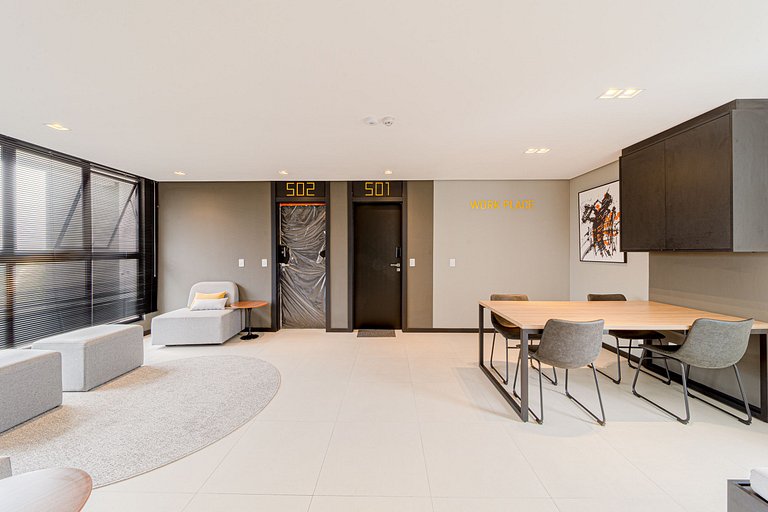 505 - Apartamento novo e moderno, desfrute desta da privacid