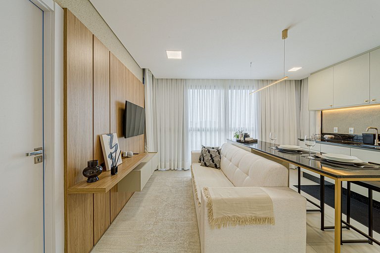505 - Apartamento novo e moderno, desfrute desta da privacid