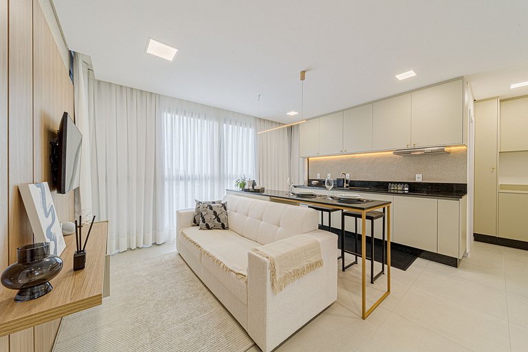 505 - Apartamento novo e moderno, desfrute desta da privacid