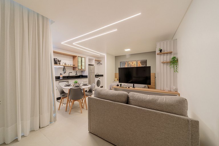 Charmoso, elegante e completo em edífico incrível