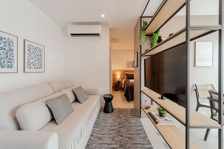 Prático, moderno, completo em edíficio incrível