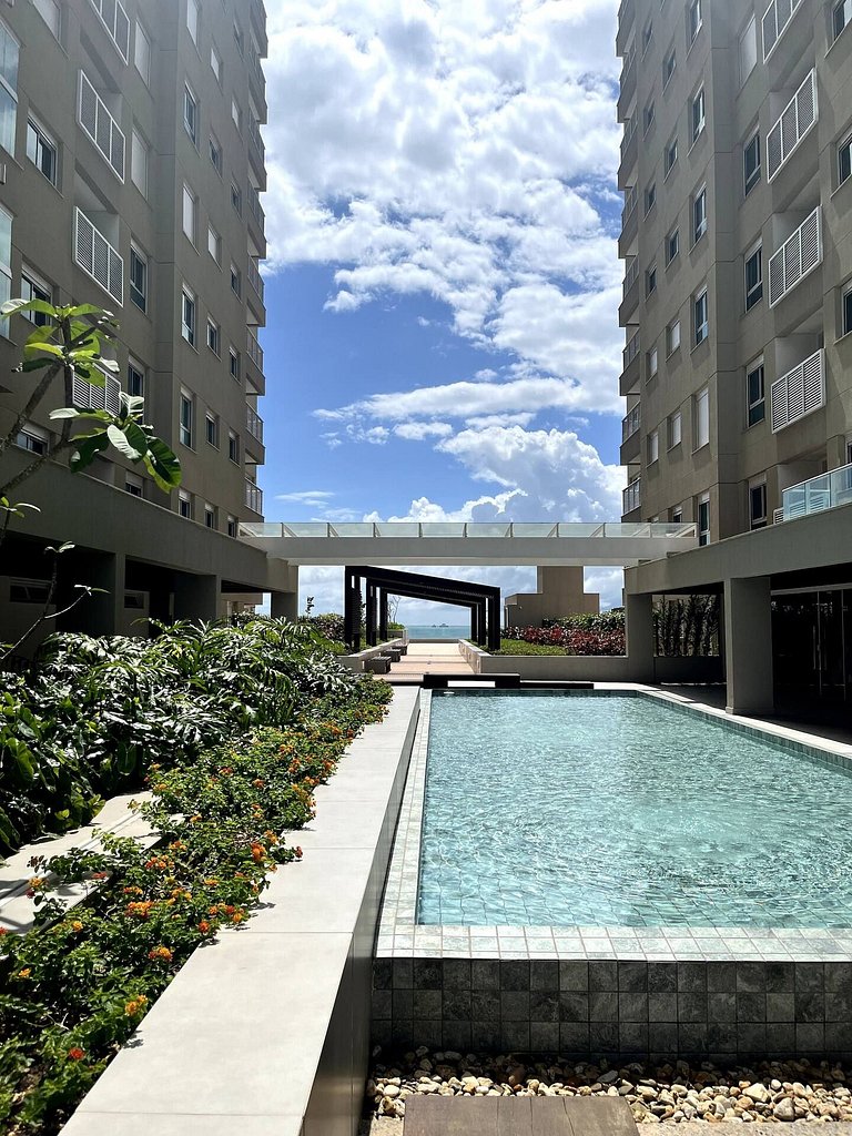 Apto luxo Summer Home Club | Frente mar + cinema