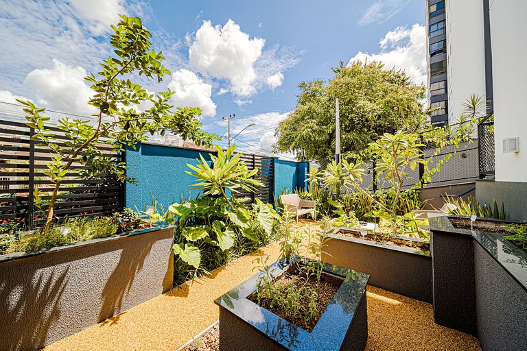 Alto padrão e design moderno em edifício completo