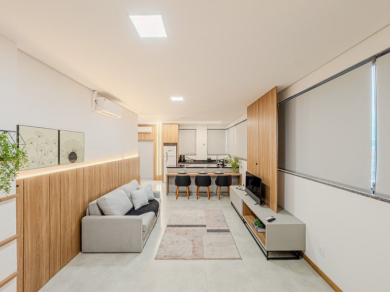 Modernidade e conforto; lazer completo