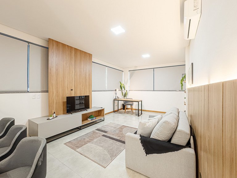 Modernidade e conforto; lazer completo