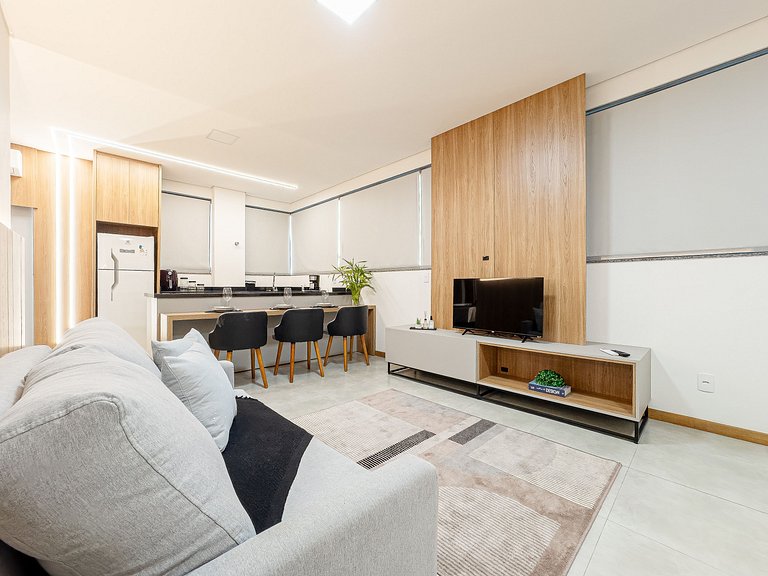 Modernidade e conforto; lazer completo