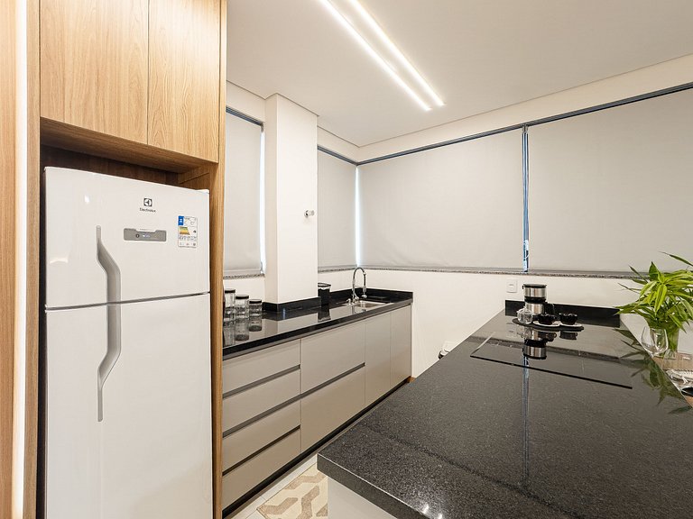 Modernidade e conforto; lazer completo