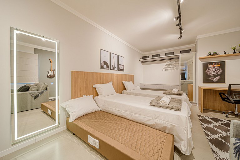 Alto padrão e design moderno em edifício completo