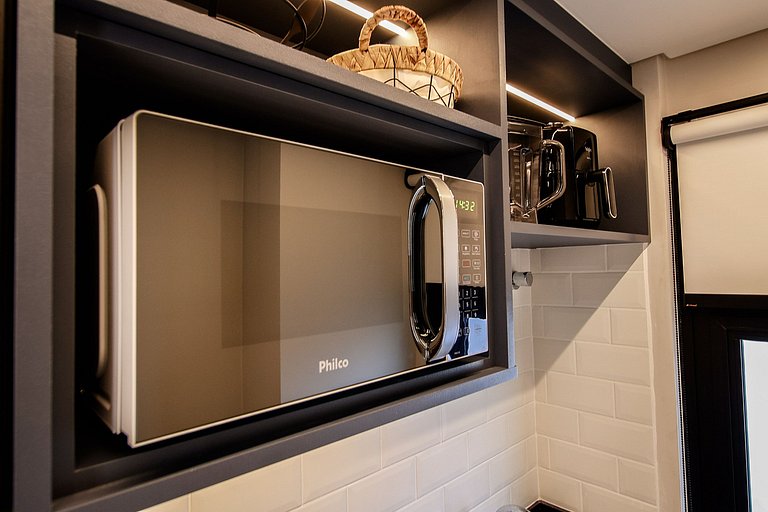 Moderno, completo e acolhedor em ótima localização