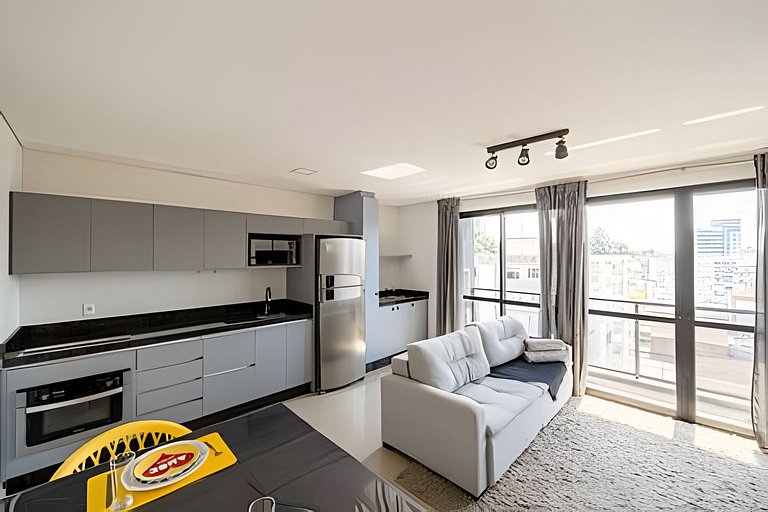 Smart Loft no centro; lazer completo e estilo