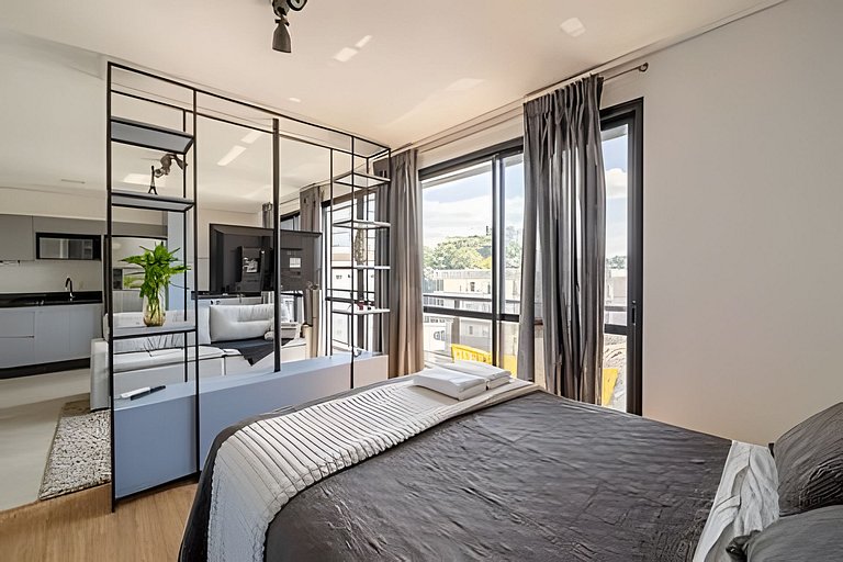 Smart Loft no centro; lazer completo e estilo