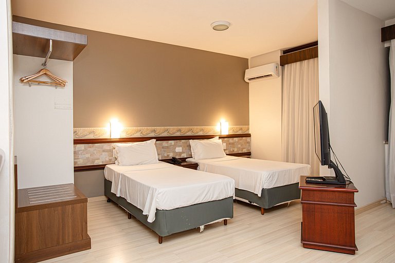 Conforto duplo com sauna e piscina