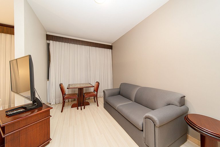 Conforto duplo com sauna e piscina