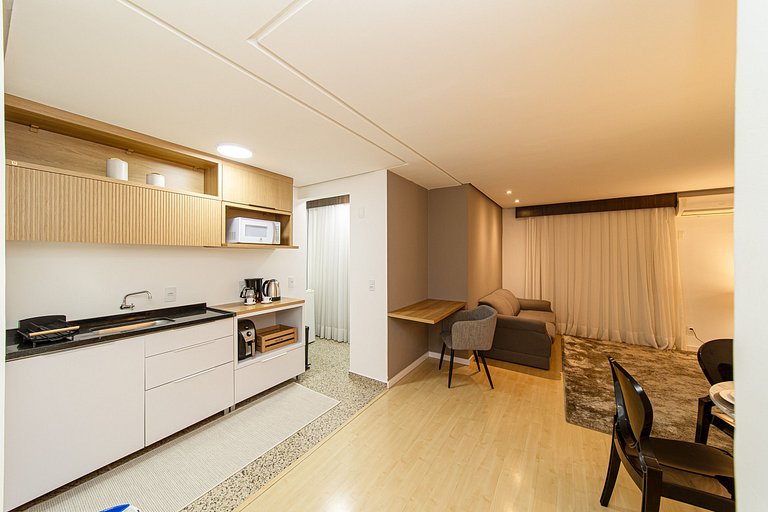 Quarto nobre em hotel no centro de Joinville