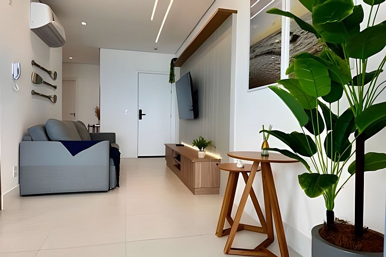Apto Completo na Praia | 3 Quartos e Suíte