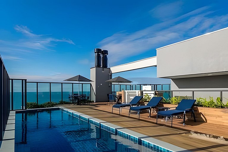 Apto Completo na Praia | 3 Quartos e Suíte