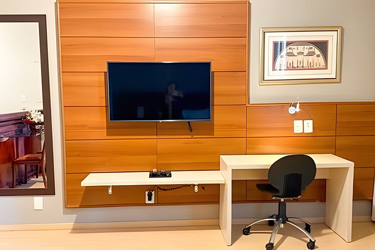 Queen Bed Unit; Home Office and Pool