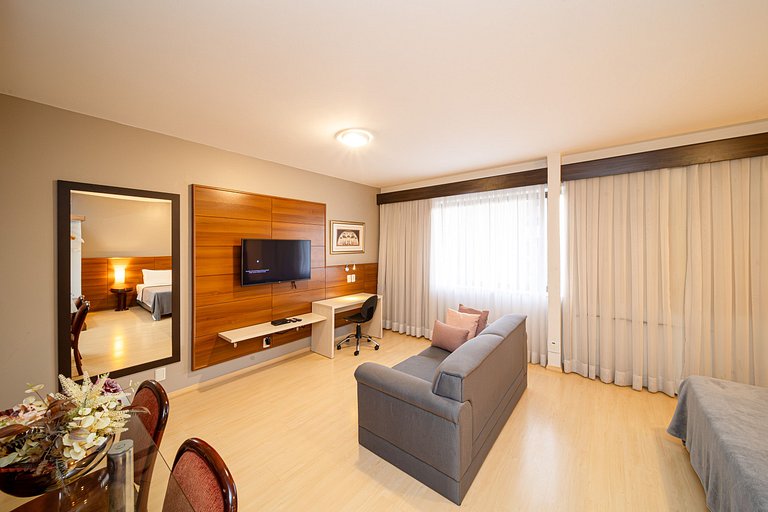 Queen Bed Unit; Home Office and Pool